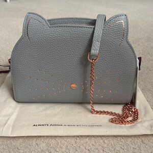 Gray Cat-Shaped Women's Bag